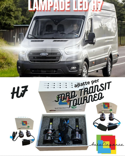 😍FULL LED H7 6000K KIT FOR FORD TRANSIT TOURNEO LENTICULARS NO LIGHT FAILURE😍