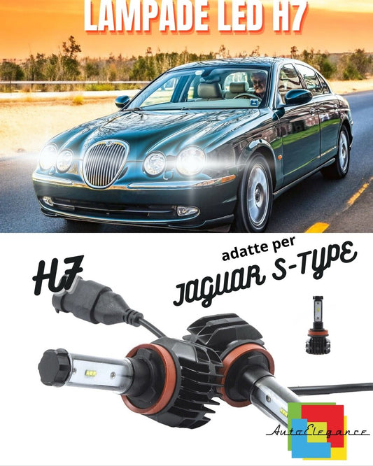LED KIT H7 6000K CANBUS XENON 9800 LM LUMEN JAGUAR S-TYPE