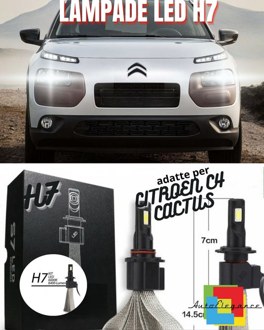 💥CITROEN C4 CACTUS H7 6000K XENON WHITE LOW BEAM LED BULB KIT💥 