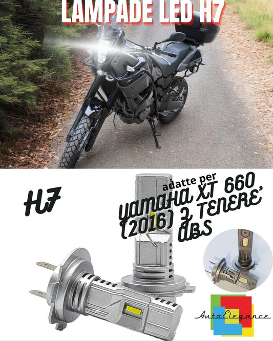 ✨LAMPADA LED H7 6000K CANBUS PER ABBAGLIANTI YAMAHA XT 660Z TENERE ABS 2 Pezzi✨