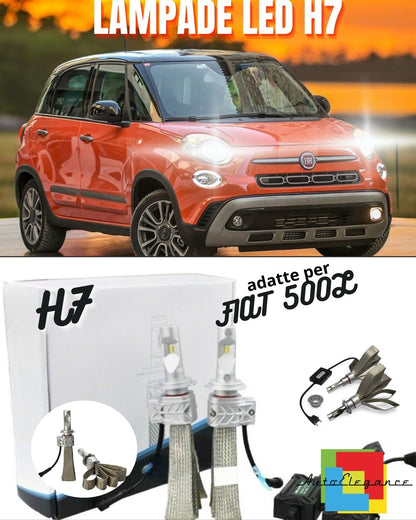 🧡KIT LED H7 6500K FULL CANBUS 8000 LUMEN LED LAMPS FOR FIAT 500L 500 L🧡
