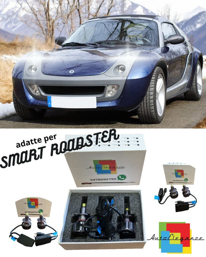 ❤️FULL LED KIT H7 6000K CANBUS LED FOR SMART ROADSTER LENTICULARS NO FAILURE❤️ 