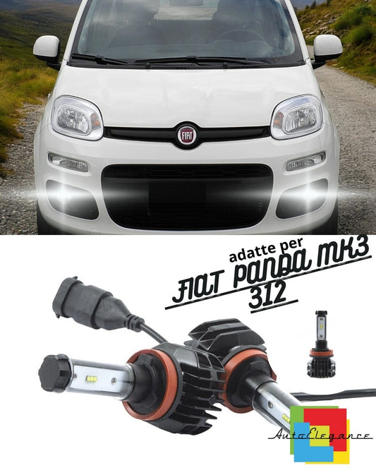 ⚡FULL LED KIT FIAT PANDA MK3 312 LOW BEAM HIGH BEAM DRL FOG LIGHTS⚡ 