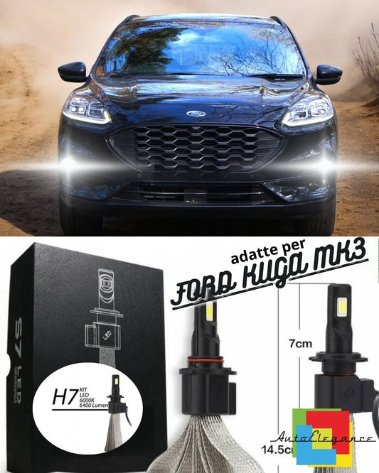 😎FULL LED HEADLIGHT CONVERSION FORD KUGA MK3 FOG LIGHTS😎 