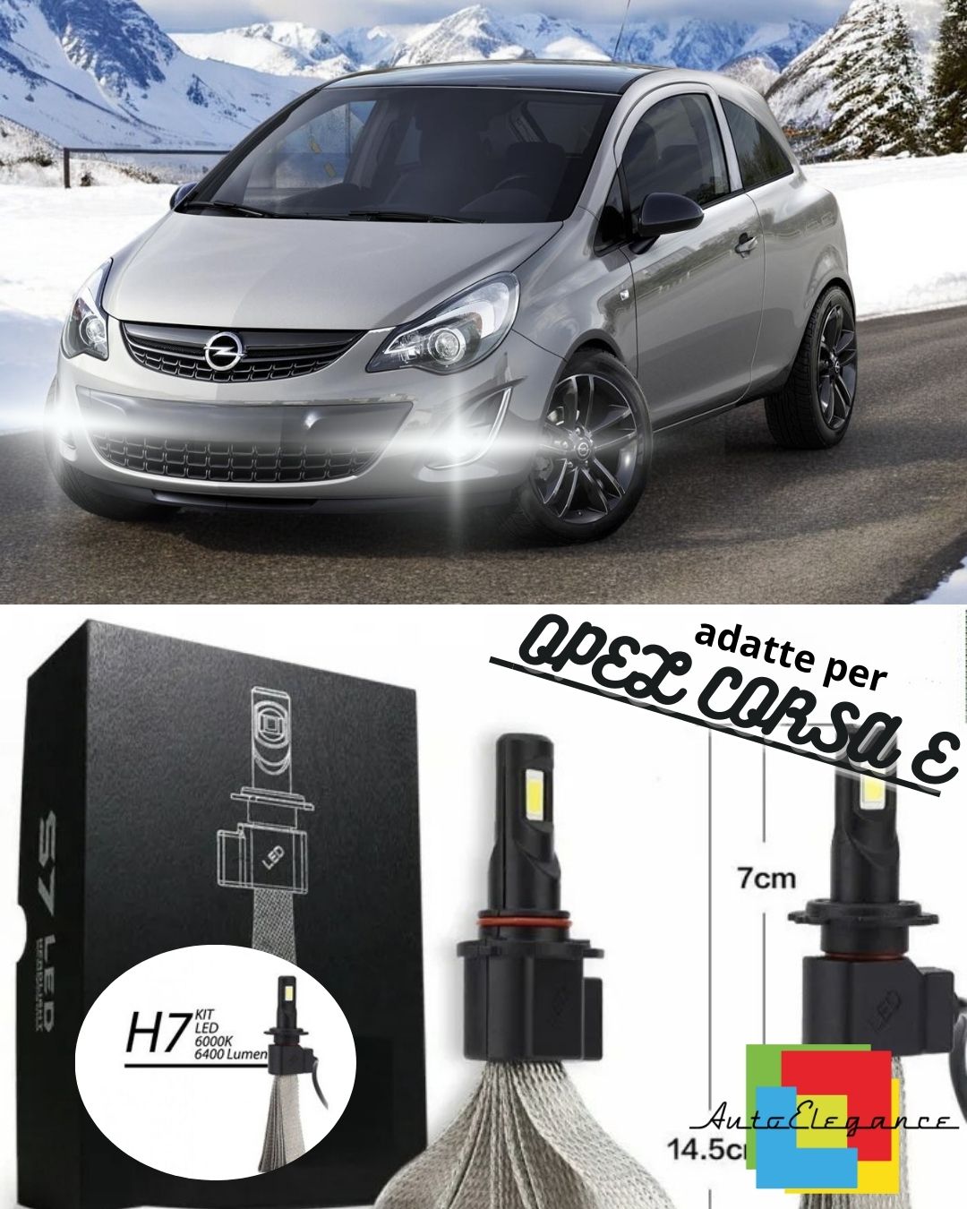 💥KIT FULL LED OPEL CORSA E LAMPADE H10 FENDINEBBIA CANBUS 6400L 6000K💥