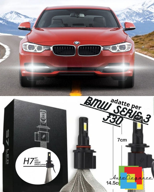 ⚡FULL LED KIT BMW SERIES 3 F30 F31 H8 FOG LIGHTS CANBUS 6400LUMEN 6000K⚡ 