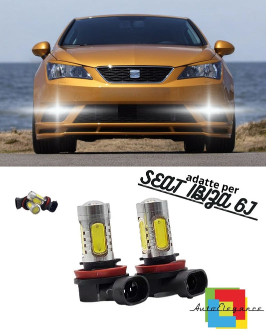 🤩PAIR OF FOG LIGHTS HB4 LED CREE COB CANBUS SEAT IBIZA 6J🤩 