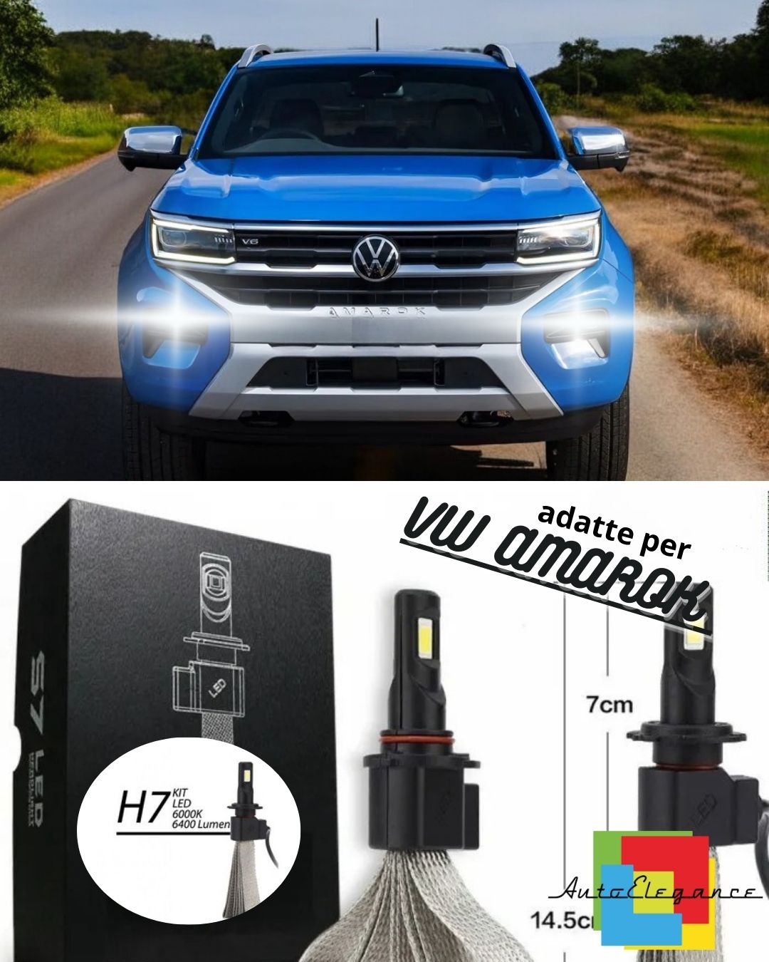 💙FULL LED KIT HB4 VW AMAROK 6000K WHITE CANBUS 6400 LUMEN LED FOG LIGHTS💙 