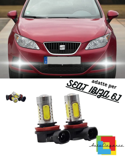 💥PAIR OF FOG LIGHTS HB4 LED CREE COB CANBUS SEAT IBIZA 6J💥 