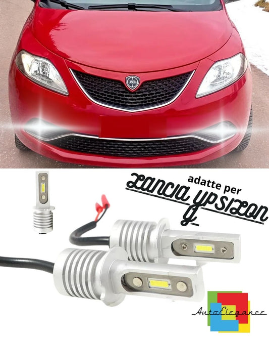 ⚡LED FOG LIGHT KIT LANCIA YPSILON Y LED BULBS H3 XENON WHITE 10000 LUMEN⚡ 