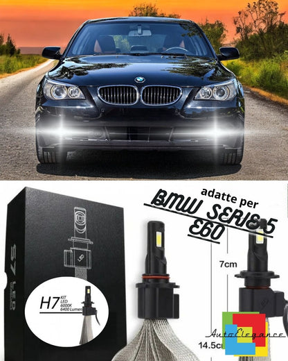 🖤KIT LED BMW SERIE 5 E60 E61 HB4 FENDINEBBIA CANBUS 6400 LUMEN🖤