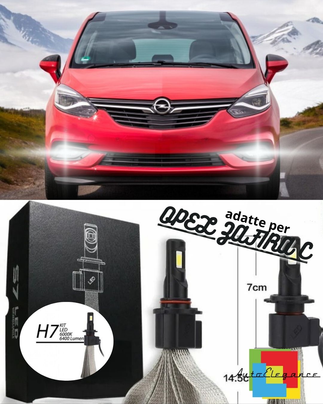 ❤️FULL LED KIT OPEL ZAFIRA C H10 FOG LIGHTS CANBUS 6400L 6000K❤️ 