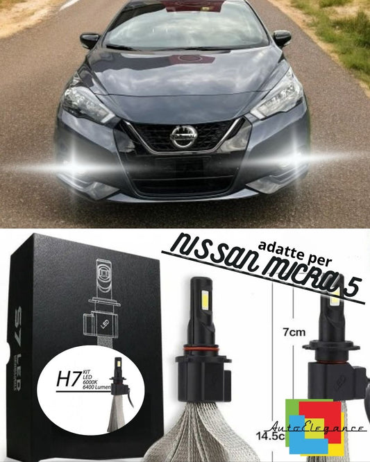 😤LED KIT FOR NISSAN MICRA 5 LAMPS H8 FOG LIGHTS CANBUS 6400 LUMEN 6000K😤 