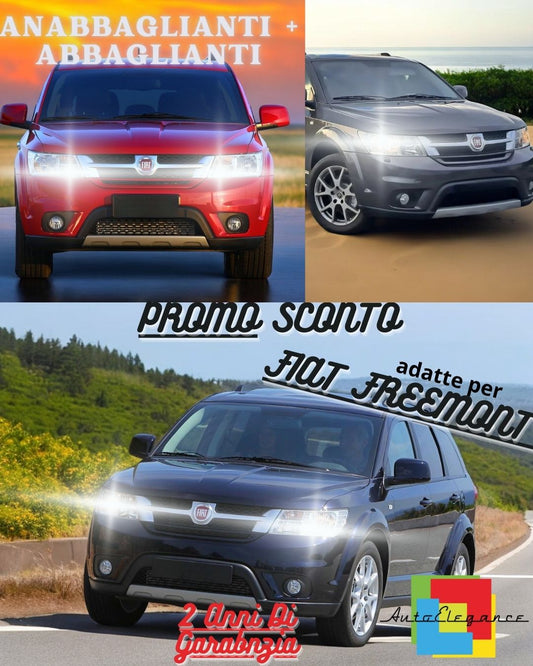 😎KIT FARI FULL LED CANBUS FIAT FREEMONT ANABBAGLIANTI ABBAGLIANTI 6000K😎