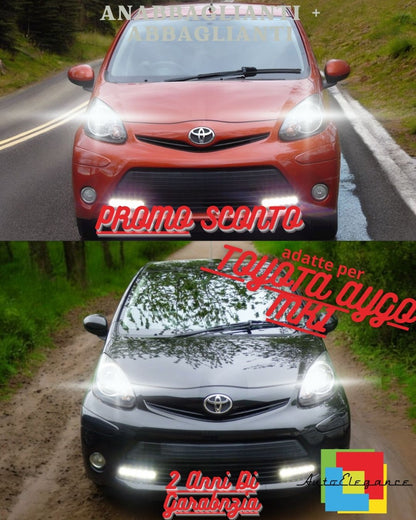 😎TOYOTA AYGO MK1 LED HEADLIGHT KIT LOW BEAM HIGH BEAM POSITION LIGHTS6000K😎 