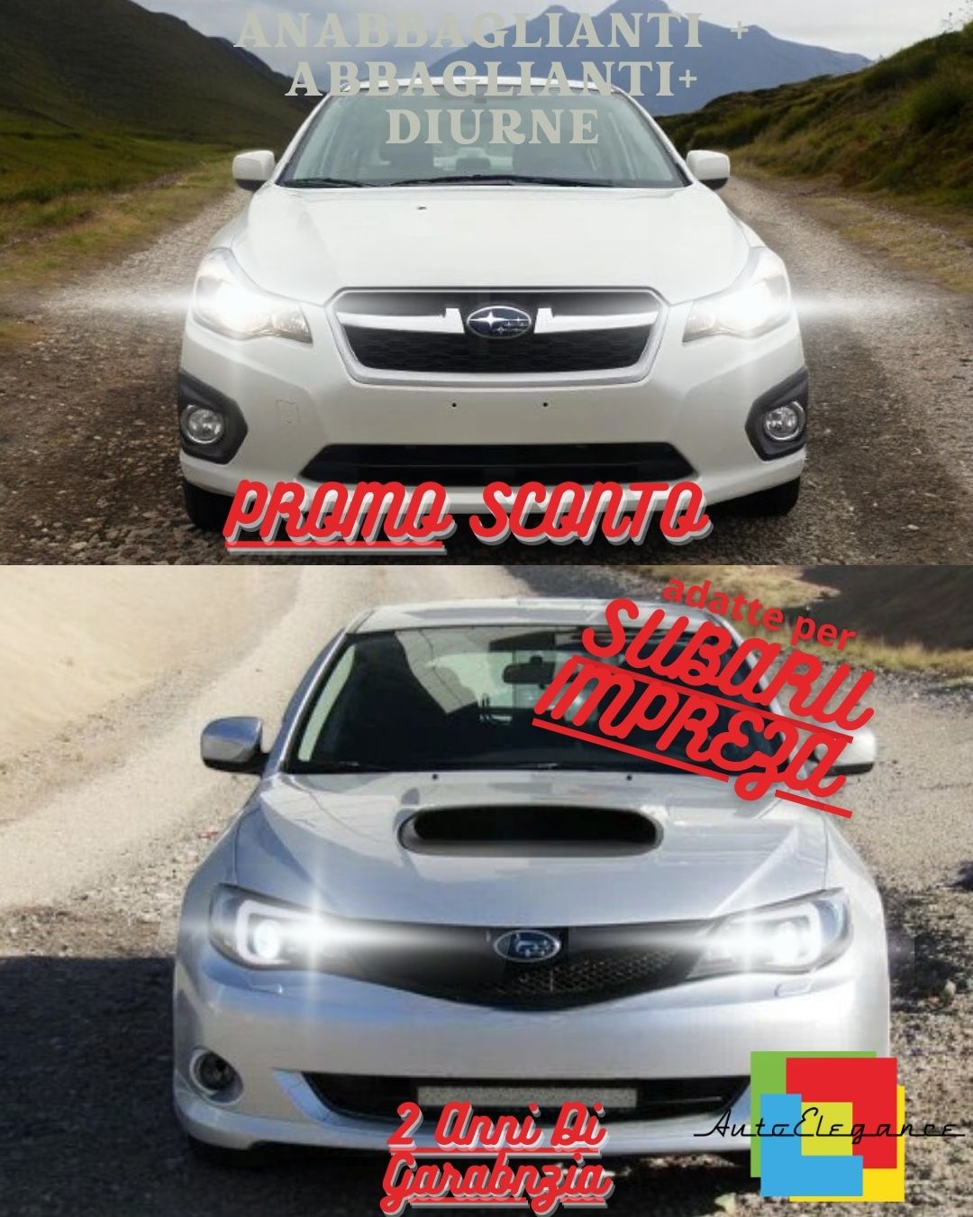 🤩FULL LED HEADLIGHT KIT FOR SUBARU IMPREZA LOW BEAM HIGH BEAM CANBUS🤩