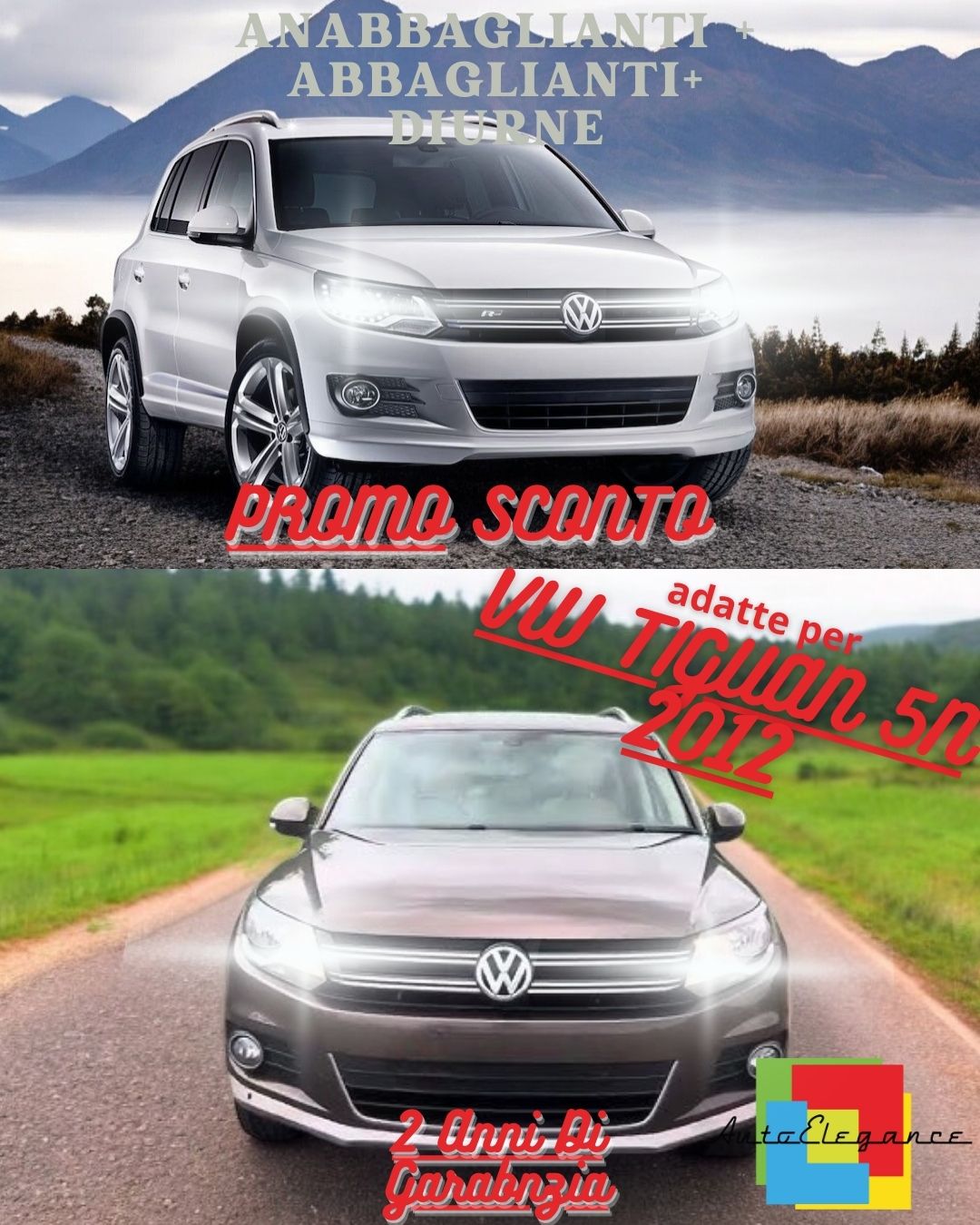 🤍VW TIGUAN 5N 2012+ LED HEADLIGHT KIT LOW BEAM / HIGH BEAM / DAYTIME BEAM🤍