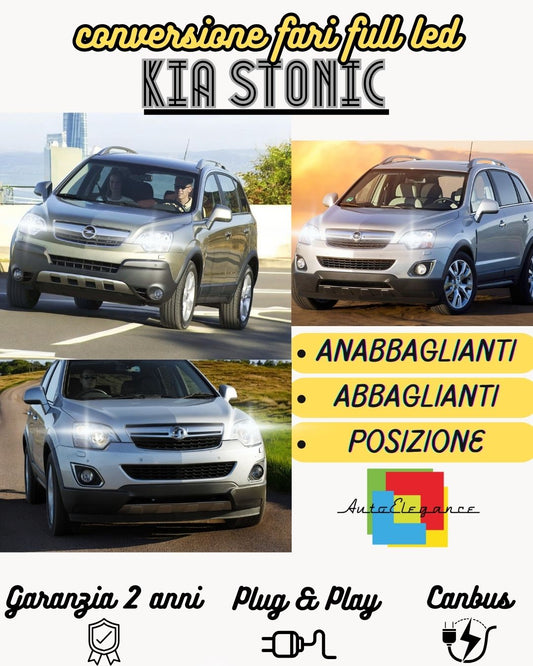 OPEL ANTARA FULL LED HEADLIGHT KIT LOW BEAM HIGH BEAM POSITION LED 6000K