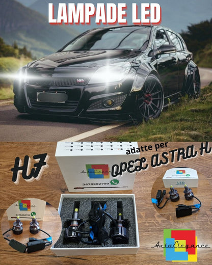 LED Light Kit for Opel Astra H LOW BEAM H7 CANbus Pure White 6500K