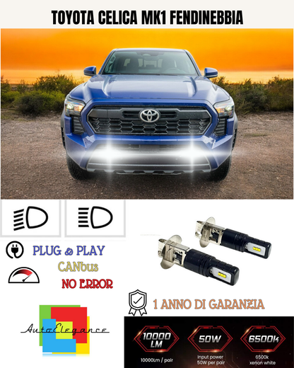🔥KIT LED H3 TOYOTA CELICA MK1 6000K BIANCO FENDINEBBIA 🔥