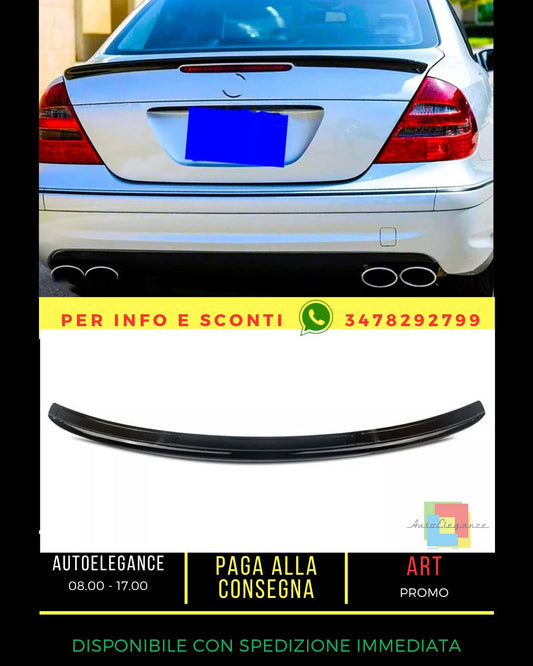 ✨KIT Spoiler Nero Lucido Adatto Per Mercedes Classe E W211✨