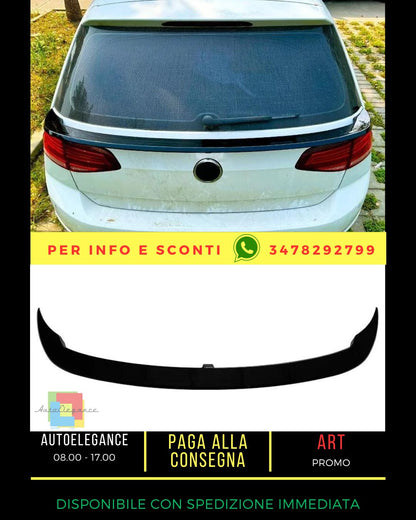 ✨Kit spoiler posteriore centrale nero lucido adatto per VW Golf MK7 GTD GTI R TS