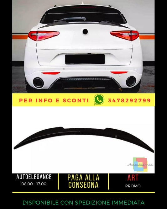 🤩Glossy black rear spoiler kit suitable for Alfa Romeo Stelvio 2017+🤩 