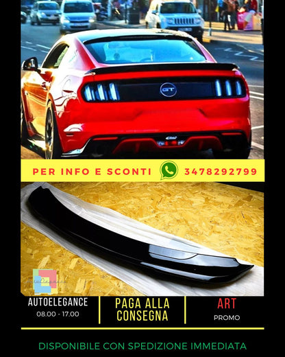 ✨Glossy Black Spoiler KIT Suitable For Ford Mustang GT 2015+✨ 