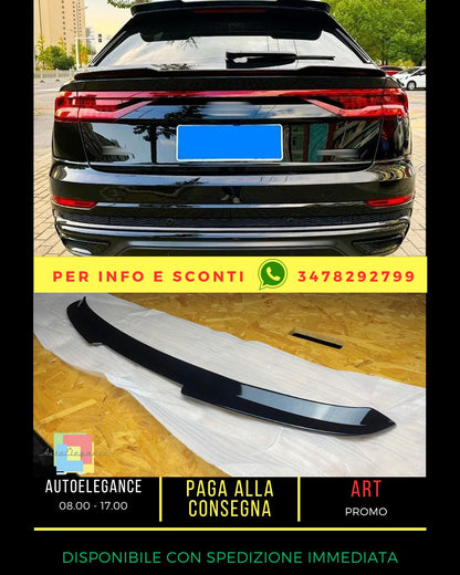 Pair Gloss Black Spoilers Suitable For Audi Q8 SQ8 2018+ promo 