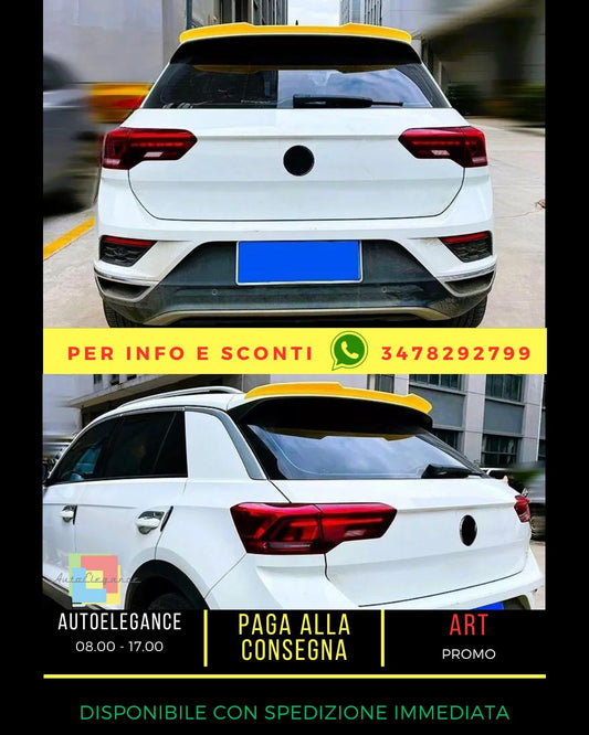 😍Glossy black rear spoiler suitable for VW T Roc R 2017 +😍