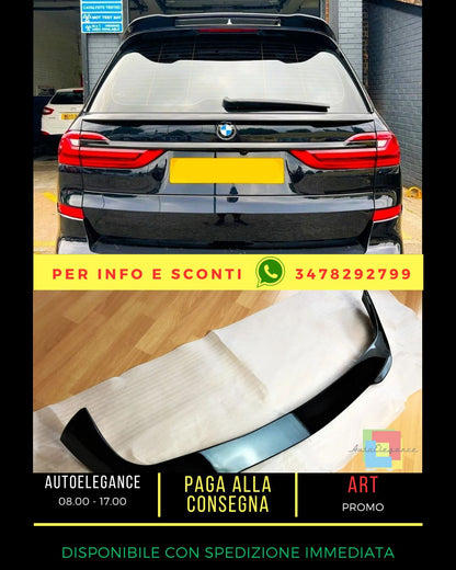 💯KIT Spiler Nero Lucido Adatto Per BMW X7 G07 M60 2018+💯