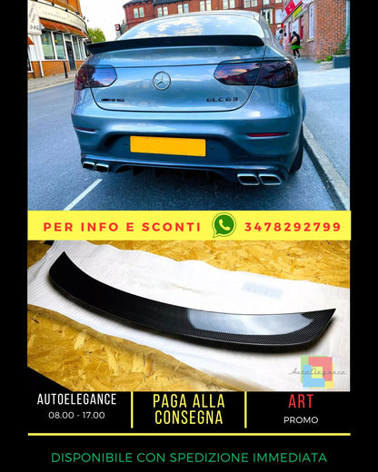 😎Carbon Fiber Spoiler Fit For Mercedes GLC Class Coupe C253😎