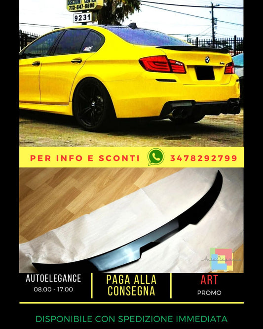 ⭐BMW 5 Series M5 F10 Gloss Black Rear Spoiler M4 Style Lip Wing⭐