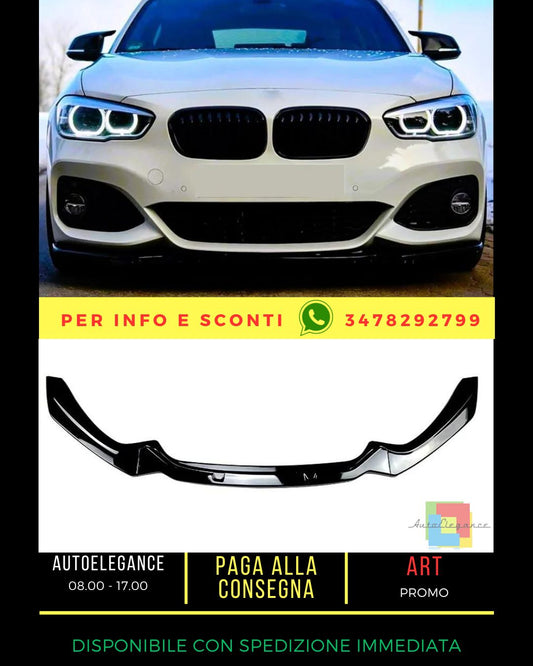 🔥KIT Gloss Black Splitter Suitable For BMW 1 Series F20 F21 M Sport 20🔥