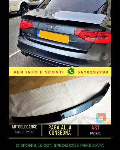 ⚡Glossy Black Rear Spoiler suitable for Audi A4 B8.5 FACELIFT 201⚡ 