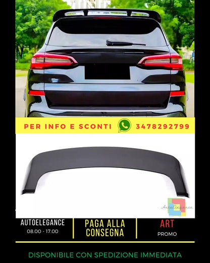 🖤KIT Spoiler Nero Lucido Adatto Per BMW X5 G05 X5M F95 M50 2018+🖤