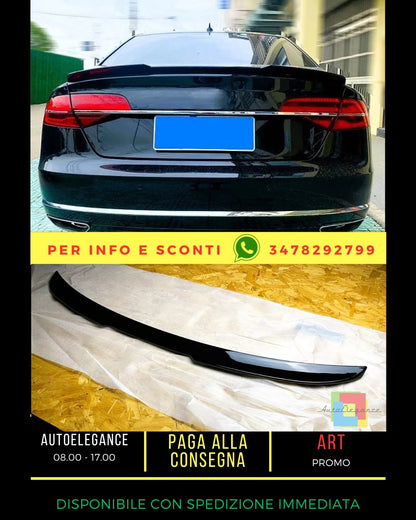 🔥Glossy Black Spoiler KIT Suitable For Audi A8 S8 D4 2009-2017🔥 