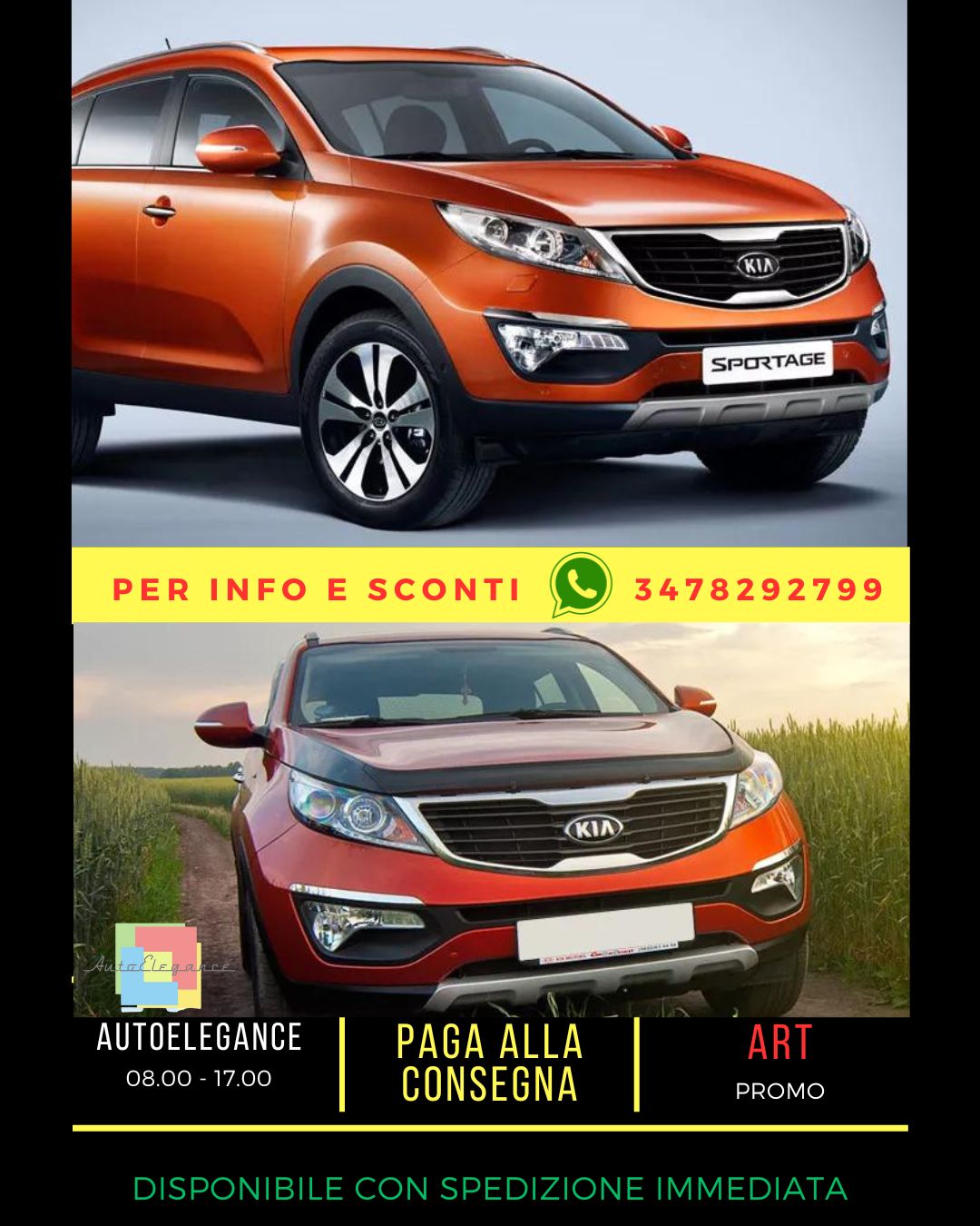 💯KIA SPORTAGE SOTTOPARAURTI ANTERIORE ( 2010-2014 )💯