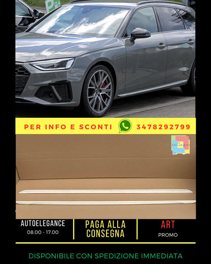 💥AUDI A4 B9 S4/RS4/S-LINE LOOK GONNE LATERALI (2015-2024)💥