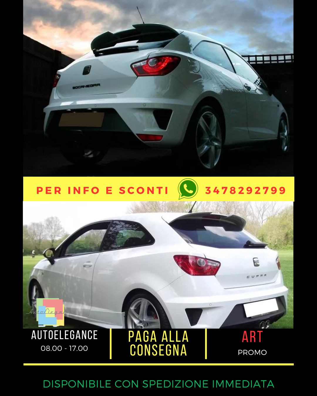 🤍SEAT IBIZA 6J SC ALERON / SPOILER SPORT ( 2008-2017 )🤍