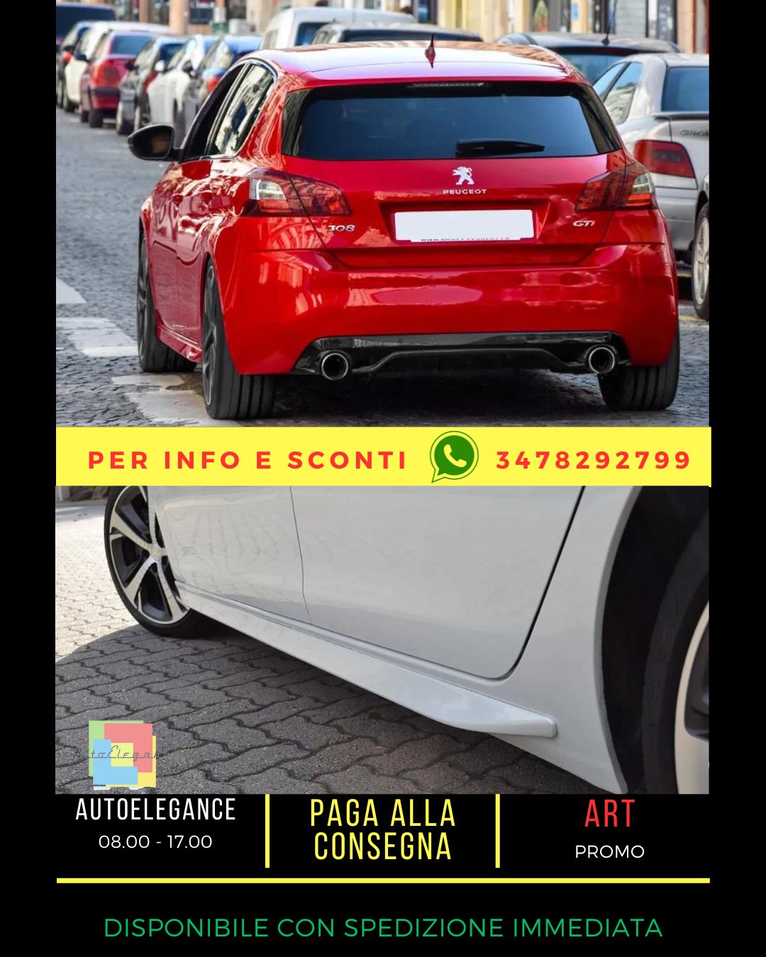 😎BODYKITT SUITABLE FOR PEUGEOT 308 2013😎