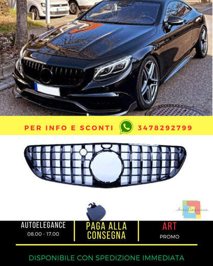 🔥Griglia compatibile con mercedes-benz s coupe 63/65 amg 2015-2017 nero c217🔥