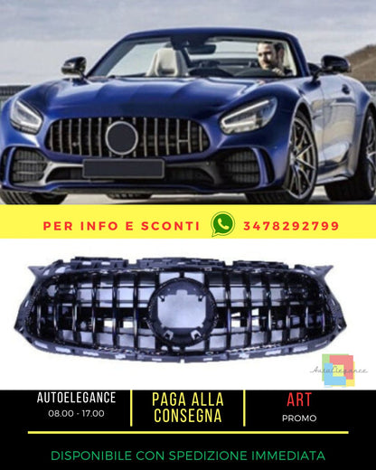 🔥Griglia compatibile con Mercedes amg gt facelift 2 porte c190 18+ nero🔥