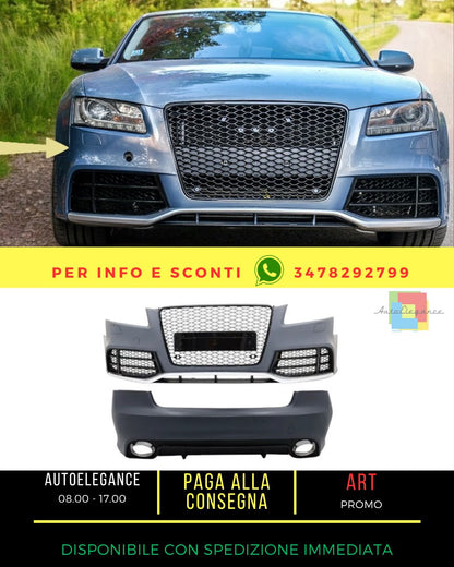 😍Body Kit for Audi A5 8T Pre Facelift Coupe Cabrio 07-11 Bumper RS5 Look😍