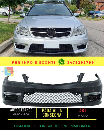 🤩Paraurti per Mercedes Classe C W204 S204 C204 07-15 Facelift C63 Design🤩