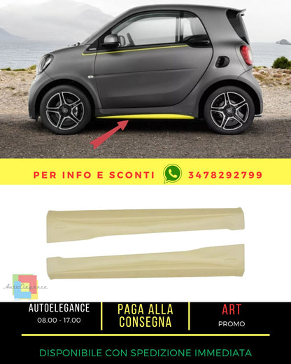 🤩Minigonne laterali per Smart ForTwo 453 2014+ Pedane🤩