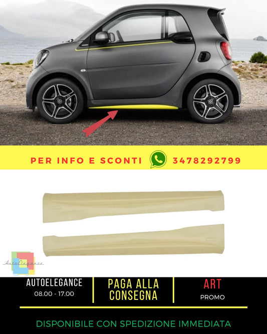 🤩Minigonne laterali per Smart ForTwo 453 2014+ Pedane🤩
