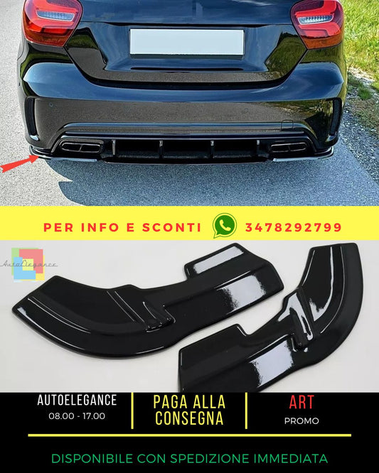 🤩Parachoques Aletas Splitters para Mercedes Clase A W176 Sport Line A45 2012-🤩