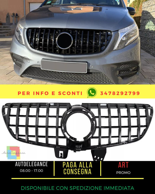 💎Griglia anteriore per Mercedes V W447 Facelift 2020+ GT R Panamericana Look 💎