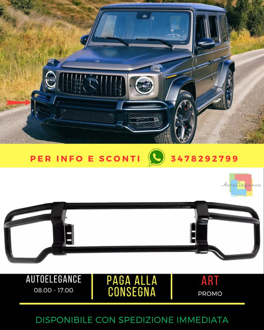 😎BullBar in acciaio inossidabile per Mercedes G Facelift 2018+ W463 W464 G63 Nero😎